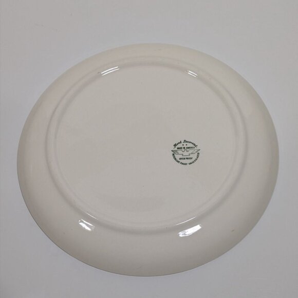 Marcrest Stetson Swiss Alpine Chalet Platter Blue Floral Leaf Design Ovenproof - Picture 9 of 10